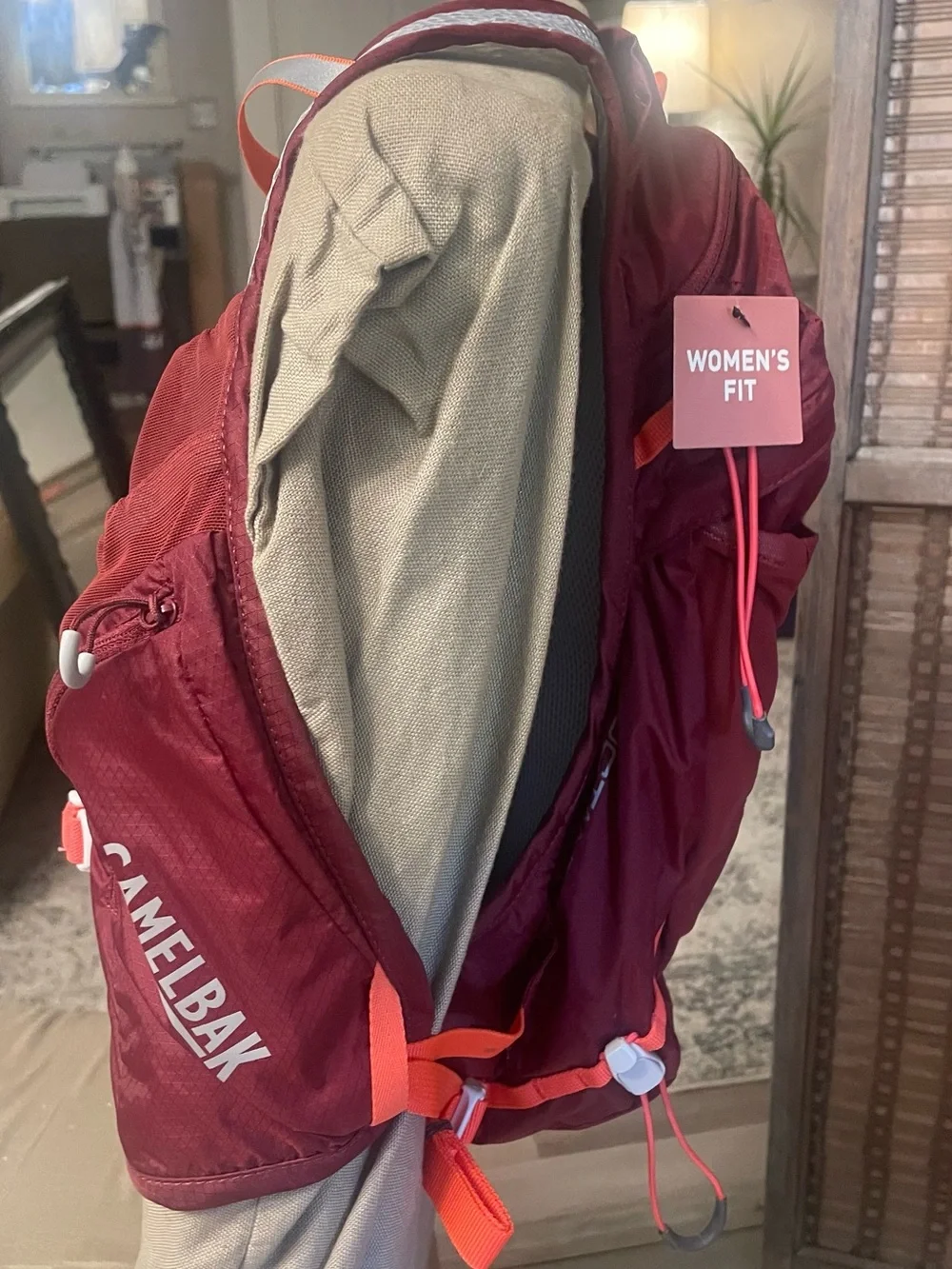 CamelBak Maroon and Orange Hydration Backpack